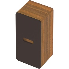 Изображение товара Пенал 1MARKA Vortex 700х350х300П 1д орех ноче тортона/монолит найт