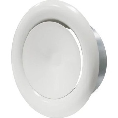 Изображение товара Анемостат ERA 12,5DUM, приточно-вытяжной регулируемый с фланцем сталь D 122,5