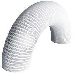 Изображение товара Воздуховод ERA 12,5VA white гибкий алюминиевый с покрытием, D 125 мм, 90 мкм, L до 3 м