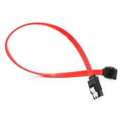 Изображение товара Кабель интерфейсный SATA Cablexpert CC-SATAM-DATA90, 50см, угловой разъем, 7pin/7pin, защелка, пакет