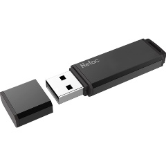 Изображение товара USB флешка Netac U351 32Gb metal black USB 3.0 (NT03U351N-032G-30BK)