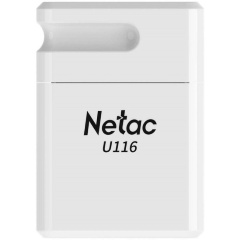 Изображение товара Флешка 64Gb Netac U116 белая USB 2.0 для хранения данных