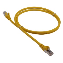 Изображение товара Патч-корд LANMASTER LSZH FTP cat 5e 1 метр желтый надежное сетевое соединение