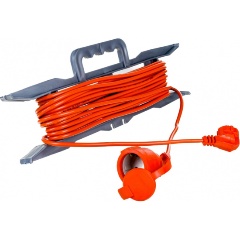 Изображение товара Удлинитель-шнур UNIVersal на рамке 1х50м с заземл. 10А IP54 УШ-10 ПВС 3х0.75 розетки с защ. крышкой, 9632026