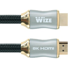 Изображение товара Кабель HDMI Wize WAVC-HDMI8K-2M, v.2.1, 19M/19M, 8K/120Hz/60Hz, 4K/144Hz/120Hz 4:4:4, eARC, HDCP 2.3/EDID/ HEC/CEC/ DDC, 30 AWG, ультравысокоскоростной, позол.разъемы, 24 карат, черный, 2м