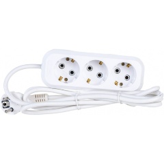 Изображение товара Удлинитель UNIVersal 3х5м с заземл. 16А IP20 Е-303 ПВС 3х1 АБС-пластик, 9631978