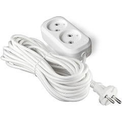 Изображение товара Удлинитель UNIVersal 2х7м без заземл. 10А IP20 Е-202 ПВС 2х1 АБС-пластик, 9631962