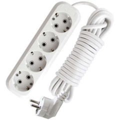 Изображение товара Удлинитель UNIVersal 4х5м с заземл. 16А IP20 Е-304 ПВС 3х1 АБС-пластик, 9631982