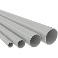 Изображение товара Труба гладкая DKC ПВХ жесткая легкая d25мм атмосф. серый (длина 3м), 63925UF