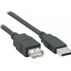Изображение товара Кабель-удлинитель Filum USB 2.0, USB-A(M)-USB-A(F), серый, 1.8 м.
