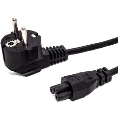 Изображение товара Кабель питания Filum CEE 7/7- С5, 3х0.75мм, 220В, 10A, чёрный, 3м