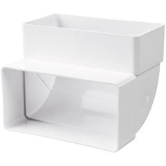 Изображение товара Колено РВС 90" вертикальное для прямоугольных каналов 60*120 мм