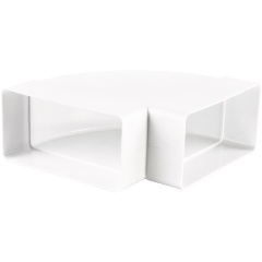 Изображение товара Колено РВС 90" горизонтальное для прямоугольных каналов 60*120 мм