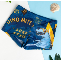 Изображение товара Шорты купальные KAFTAN "Дино" для мальчика, цвет синий, размер 98-104 см (30)