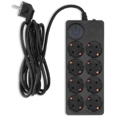 Изображение товара Сетевой фильтр IPPON BK-8-EU-5-10-B 8 розеток 5 м черный