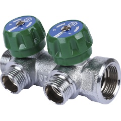 Изображение товара Коллектор регулирующий STOUT SMB-6850-343402 3/4", 2 отвода 3/4" ЕК