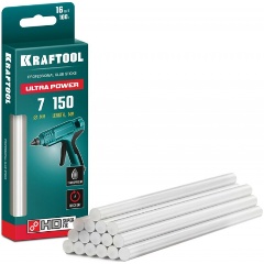 Изображение товара Ультрамощные клеевые стержни KRAFTOOL Ultra Power прозрачные 7х150 мм 16 шт. (06837-10)