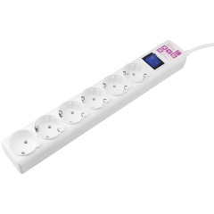 Изображение товара POWER CUBE Сетевой фильтр PowerCube 5м 6 розеток 16А (белый)