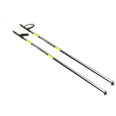 Изображение товара Палки лыжные VUOKATTI Black/Yellow, гибрид 35/65, 140 см