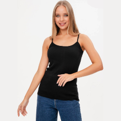 Изображение товара Майка на узких бретелях TUOSITE WTT671-2 женские, цвет черный, размер M