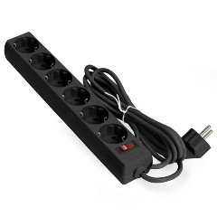 Изображение товара Сетевой фильтр ExeGate SP-6-3B (6 евророзетки, 3м, выключатель, черный)