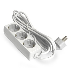 Изображение товара Удлинитель ExeGate ECE-3-1.8W (3 евророзетки, 1.8м, белый)