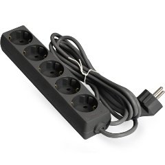 Изображение товара Удлинитель ExeGate ECE-5-1.8B (5 евророзеток, 1.8м, черный)