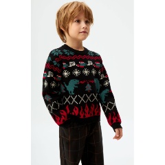 Изображение товара Джемпер SELA 3811060640 для мальчика, цвет темно-синий, размер 110