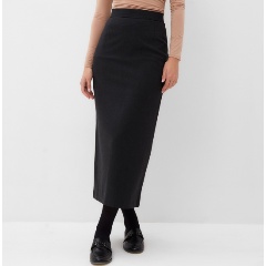 Изображение товара Женская юбка MIST макси черная из костюмной ткани Размер M