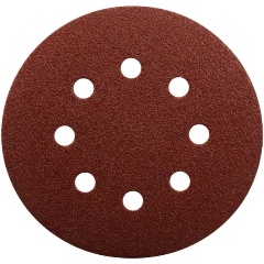 Изображение товара Диск шлифовальный 8 отв.коричневый MAKITA D150 мм, A180, 10 шт. (D-54645)