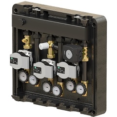 Изображение товара Гребёнка ELSEN DN20, с гидрострелкой, 1", 4 контура, размер отвода-1", 2 м3/ч