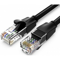 Изображение товара Патч-корд Vention прямой UTP cat.6, RJ45 черный 10м.