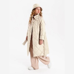 Изображение товара Пальто AmaroBaby TRENDY, AB-OD22-TRENDY29/33-146 для девочки, цвет молочный, размер 146-152