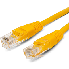 Изображение товара Патч-корд U/UTP FILUM FL-U5-0.25M-Y (CCA, PVC, кат. 5е) 0.25м жёлтый