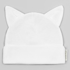 Изображение товара Детская летняя шапочка с ушками из хлопка для мальчиков и девочек 40-42 см