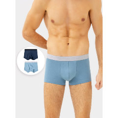 Изображение товара Трусы-боксеры (2 шт.) MARK FORMELLE 411215-2 мужские, цвет голубой, размер 50