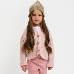 Изображение товара Кардиган KAFTAN 9544488 для девочки, цвет розовый, размер 122-128 см