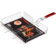 Изображение товара Решетка гриль 410x280 мм, нержавеющая сталь, PERFECTO LINEA 47-102112