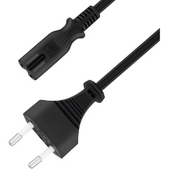 Изображение товара Кабель питания 5bites PC305-18A IEC-320-C7 / CEE 7/16 / 220V / 2G*0.50MM / 1.8M