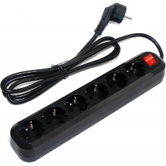 Изображение товара Сетевой фильтр 5bites SP6B-318, 6 розеток, 16A, 1.8м, черный
