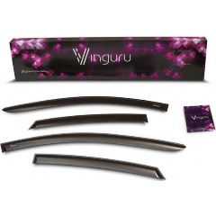 Изображение товара Дефлекторы окон Vinguru для UAZ Hunter 2003-н.в. поликарбонат установка клеем 3М