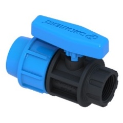 Изображение товара Кран шаровой ПНД ДЖИЛЕКС 25х3/4"М (внутр. резьба)