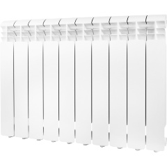 Изображение товара Радиатор Global ISEO 500 8 секций боковое подключение, алюминиевый