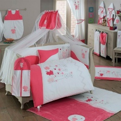 Изображение товара Постельное белье Kidboo 3 предмета серии Elephant Pink