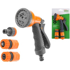 Изображение товара Пистолет-распылитель 8-позиц.+набор фитинга STARTUL GARDEN ST6010-10