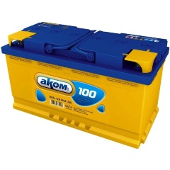 Изображение товара Аккумулятор AKOM 6СТ-100 свинцово-кислотный 100 Ач 12 В прямой полярности