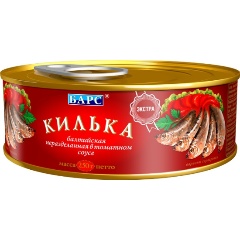 Изображение товара Килька балтийская в томатном соусе Барс ж/б easy open 250 г
