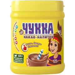 Изображение товара Какао напиток «ЧУККА» гранулированный пластиковая банка 125 г