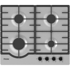 Изображение товара Газовая варочная панель Haier HHX-M64RNX 4 конфорки нержавеющая сталь Китай