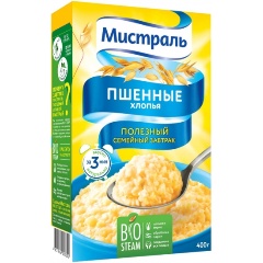 Изображение товара Хлопья МИСТРАЛЬ Пшенные 400 г